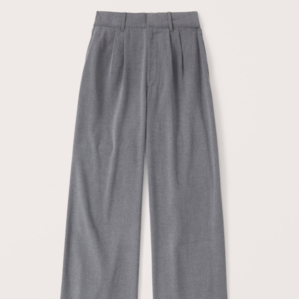 Abercrombie tailored wide leg trouser pants